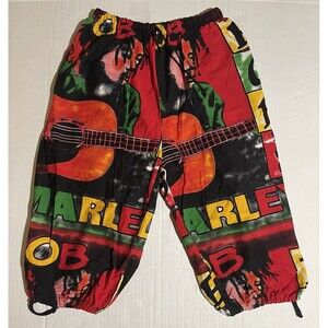 Bob Marley Small Light Weight Pull On Baggy Capri Pants